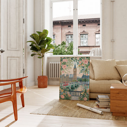 Londyński Wiosenny Plakat Ogrodu Kwiatowego