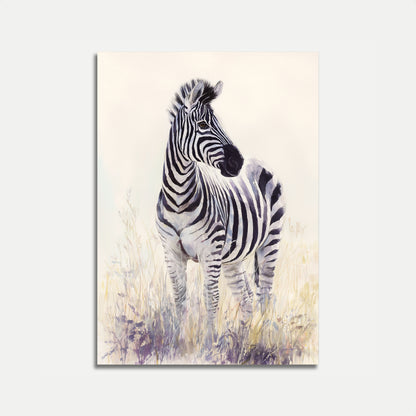 Elegant Zebra Wilderness Poster