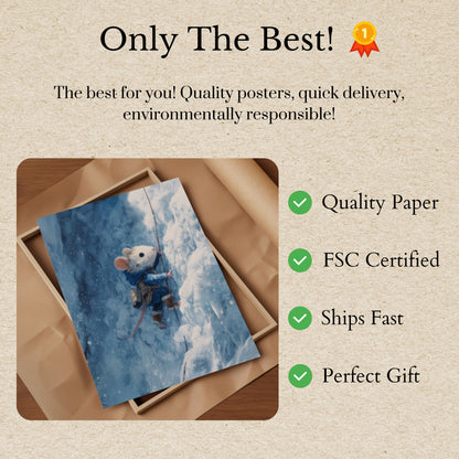 Plakát Dobrodružství Myši při Lezení na Ledě