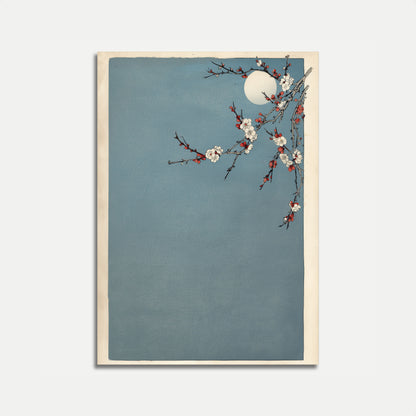 Moonlit Cherry Blossom Poster