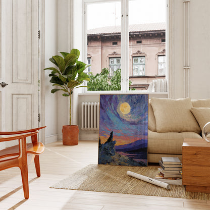 Moonlit Wolf Wilderness Poster