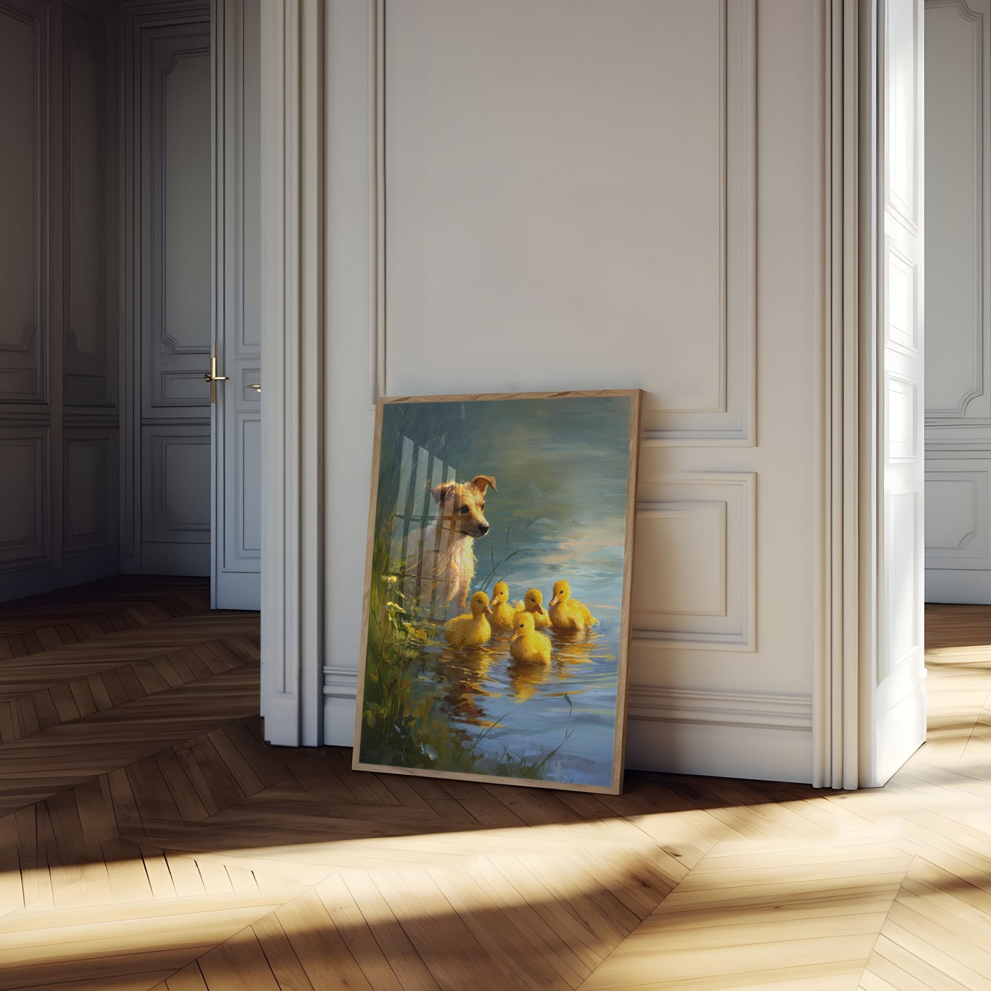 Ducklings and Loyal Friend Poster