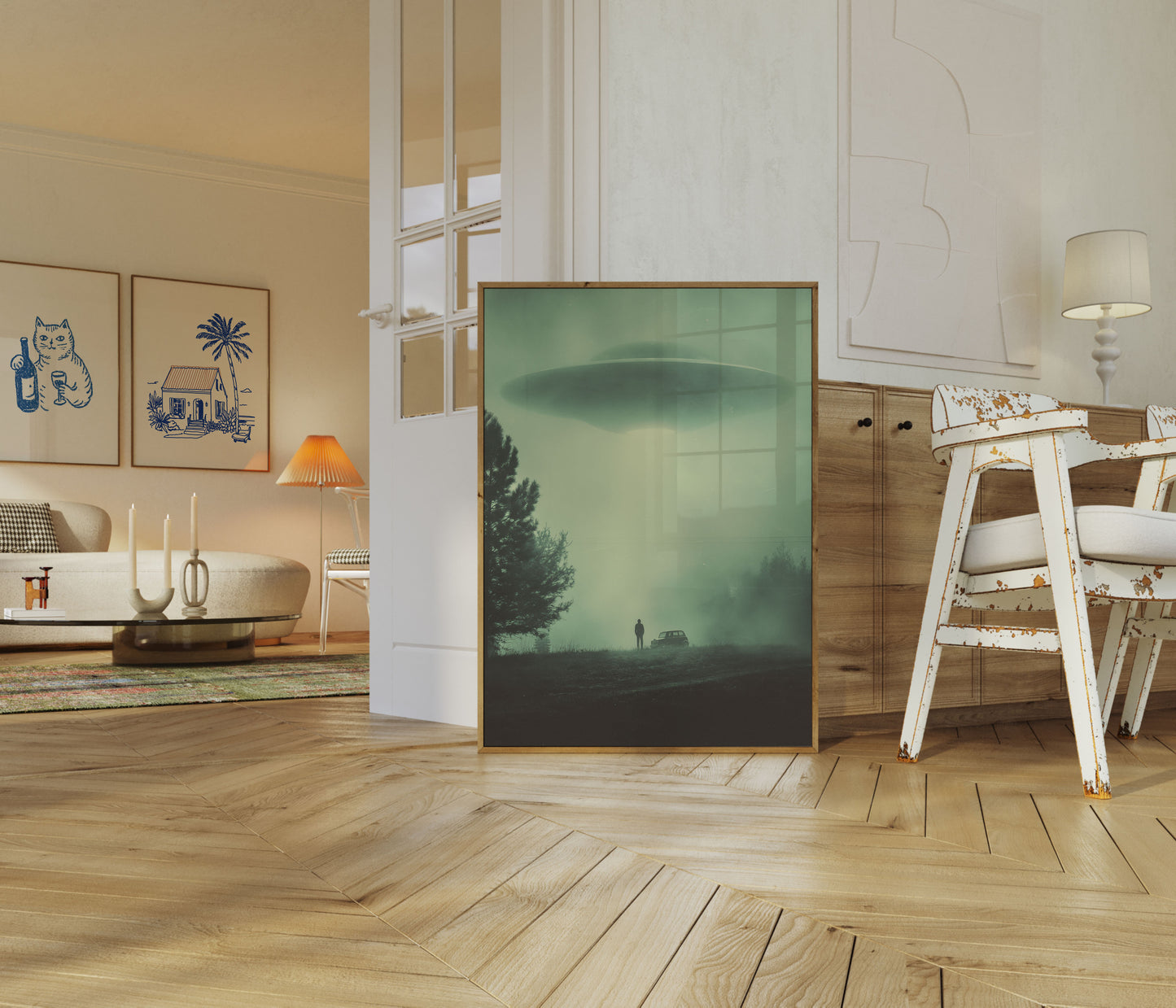 Mysteriöse UFO-Begegnung Poster