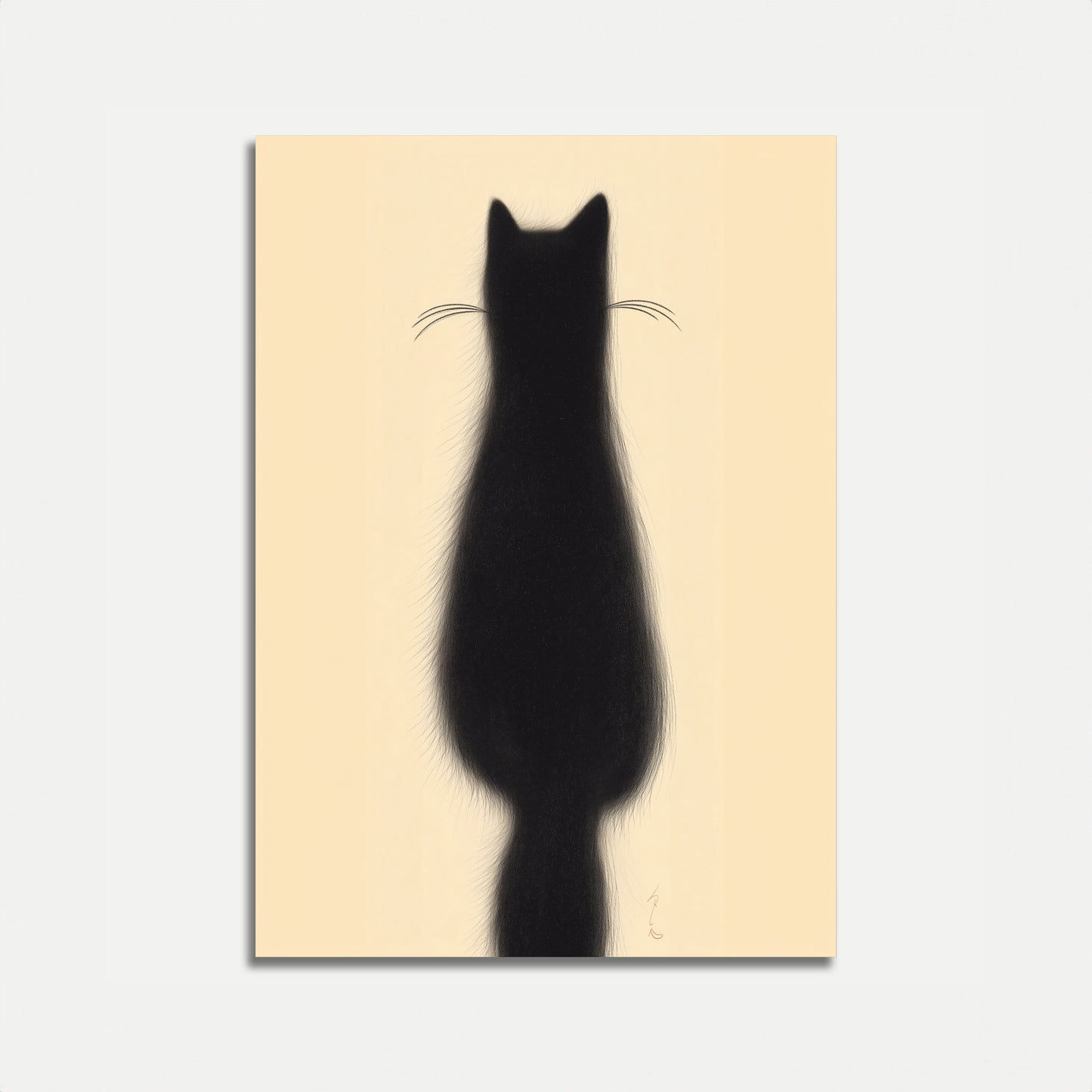 Elegant Black Cat Silhouette Poster