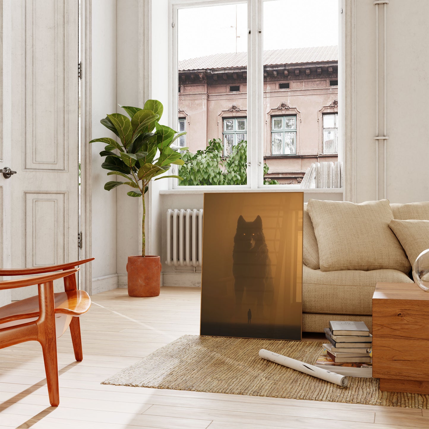 Giant Wolf Guardian Poster