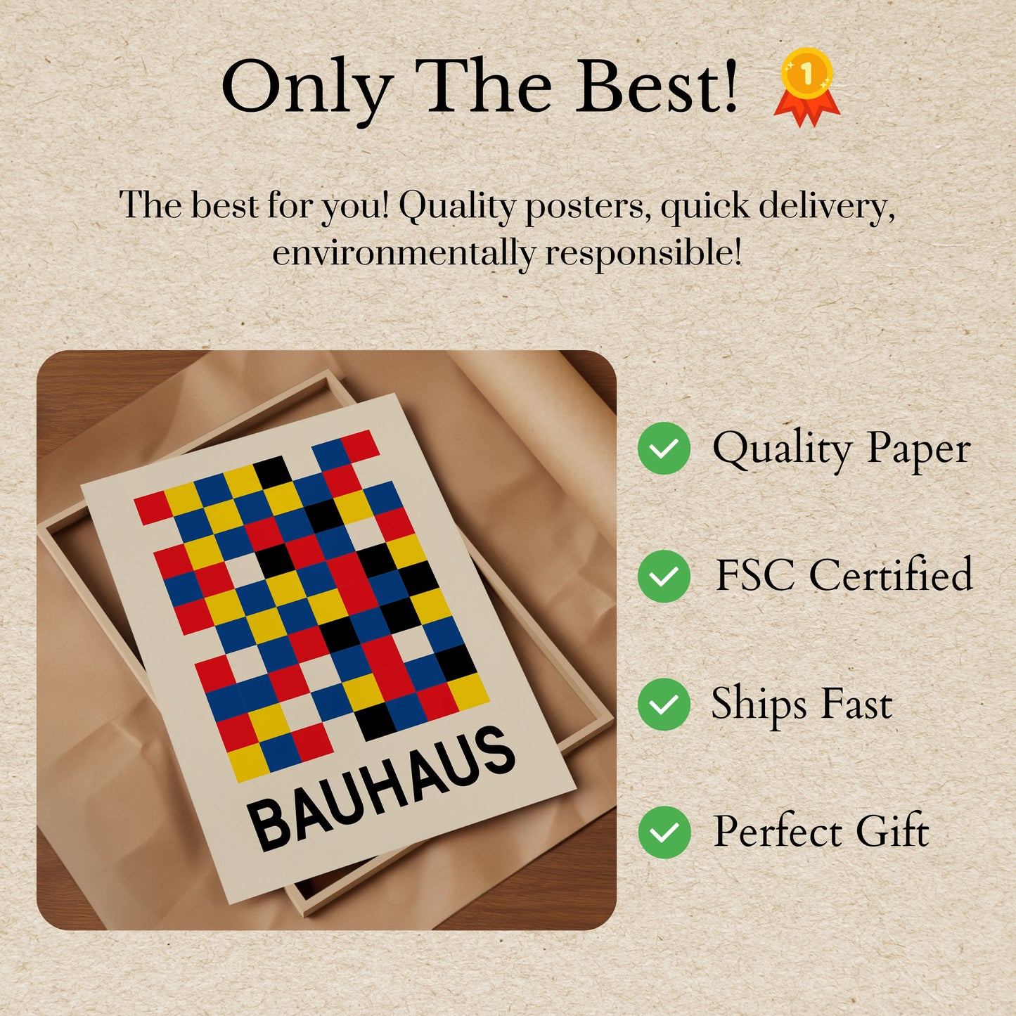 Bauhaus Geometric Design Poster