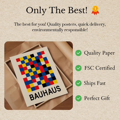 Bauhaus Geometric Design Poster