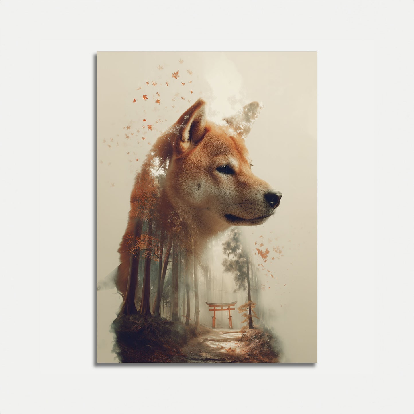 Mystic Shiba Forest Poster