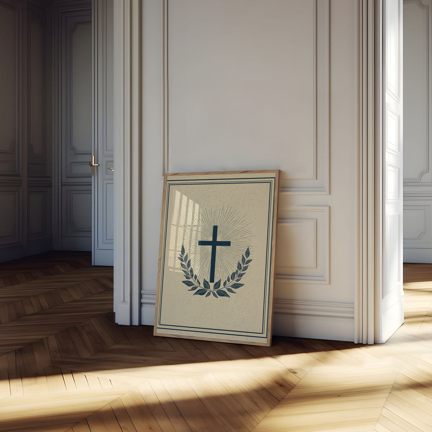 Divine Faith Cross Poster
