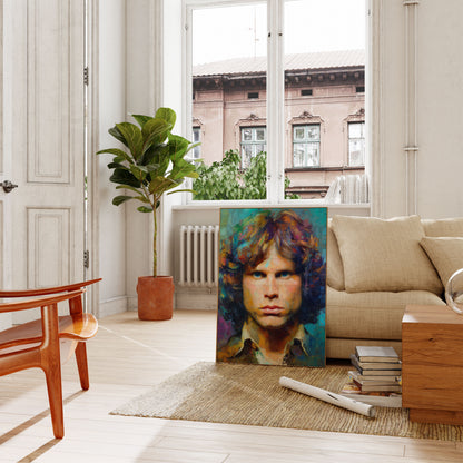 Jim Morrison Psychedelisches Porträt Poster