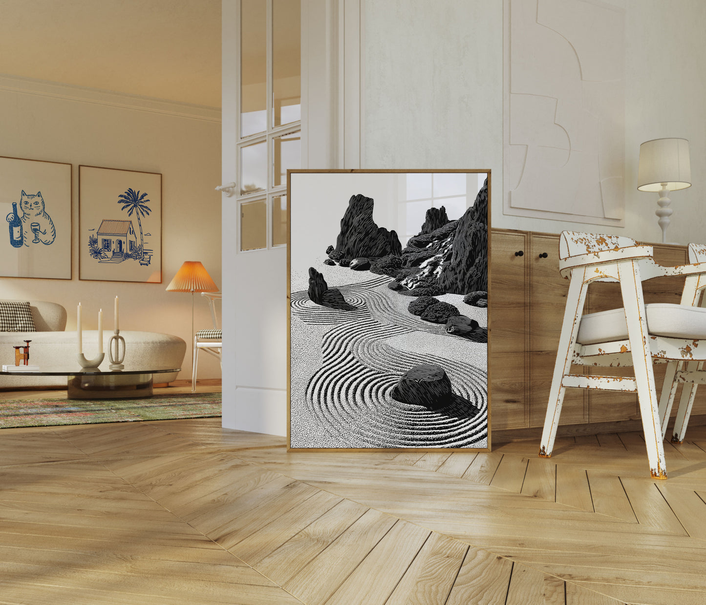 Zen Rock Garden Serenity Poster