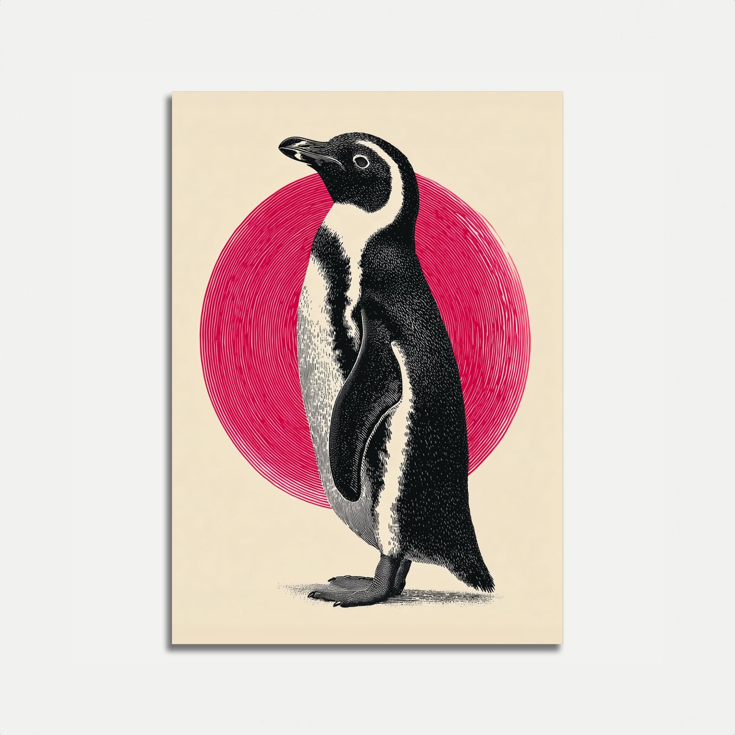 Elegant Penguin Silhouette Poster