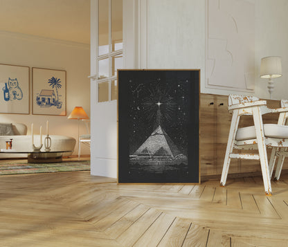 Plakát Spiritual Pyramid Light