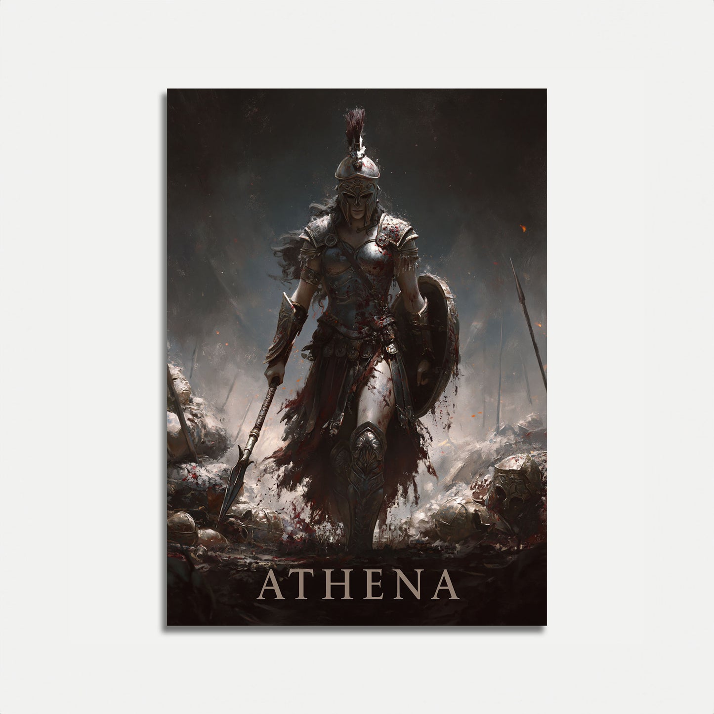Athena Goddess of War Poster