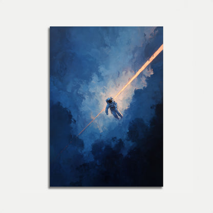Astronaut Light Bridge Poster