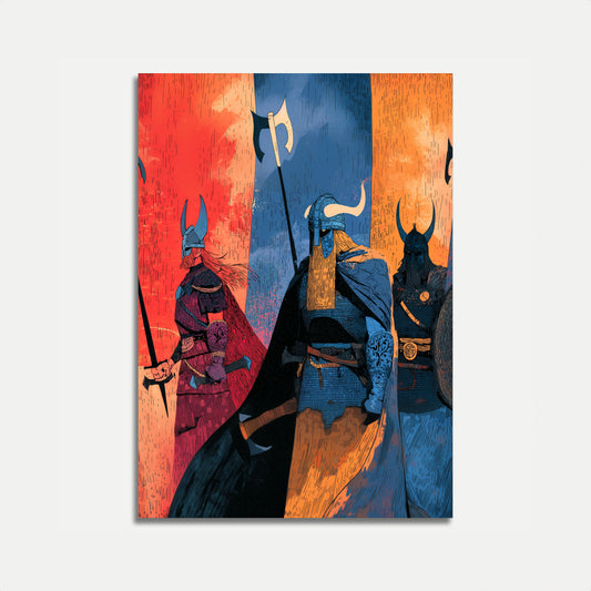 Viking Warriors Battle Poster