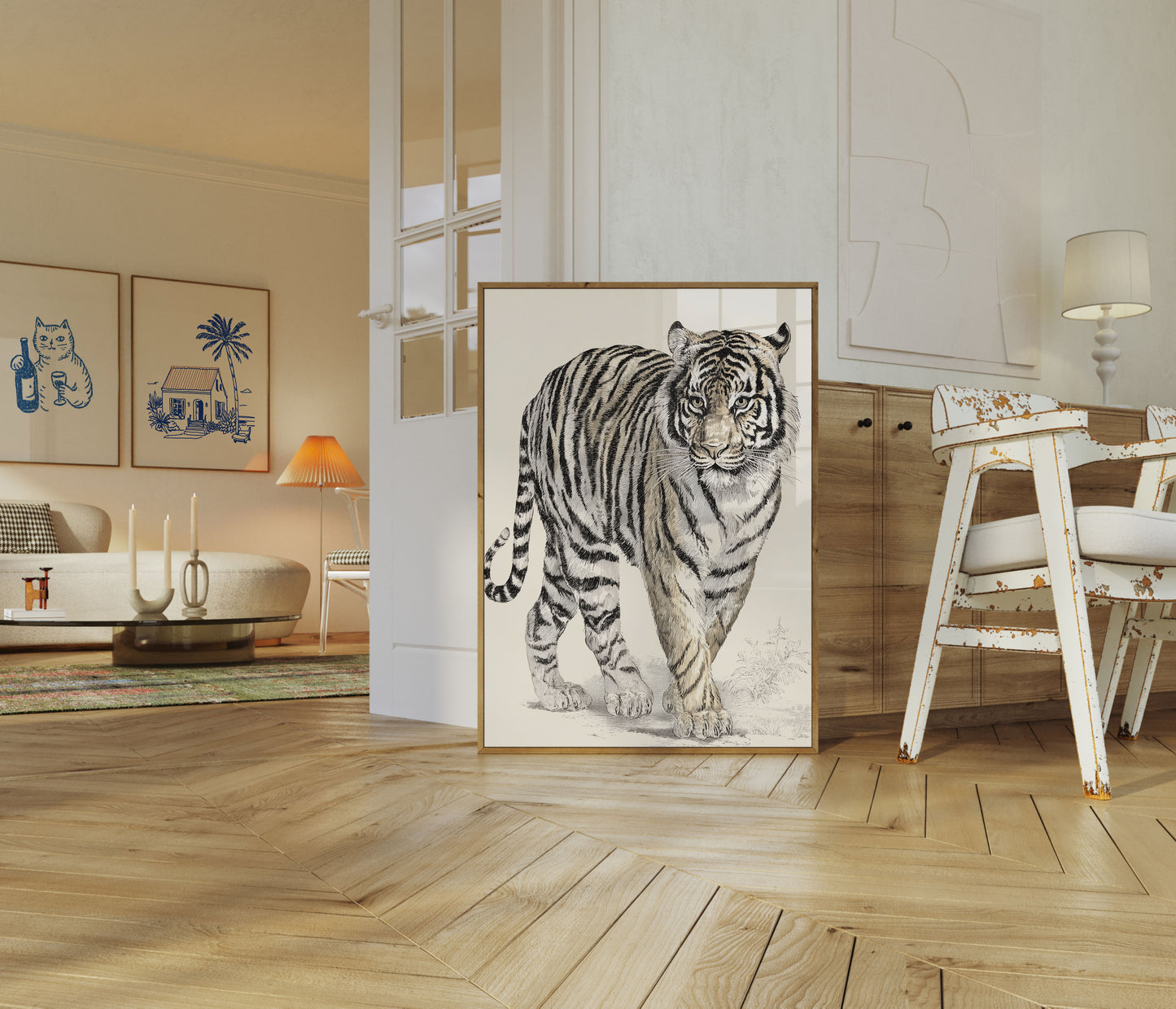 Majestic Bengal Tiger Art Poster