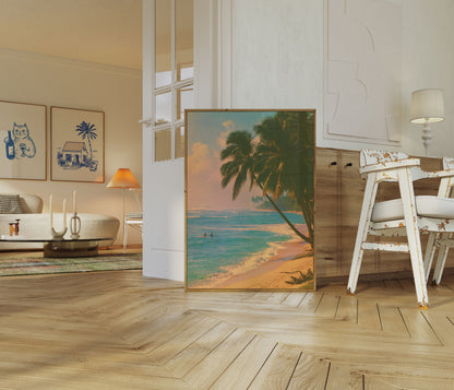 Paradiso tropicale sulla spiaggia poster