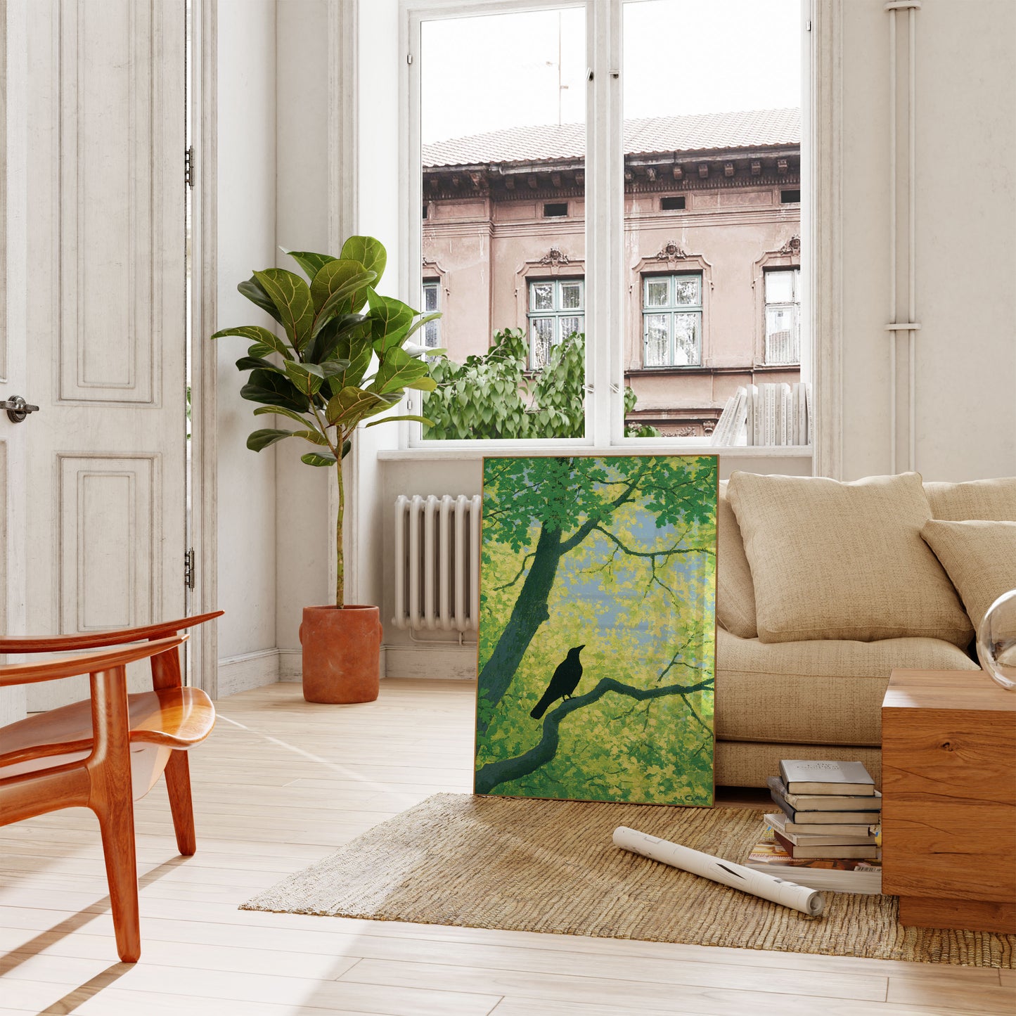 Bird in Summer Trees Poster