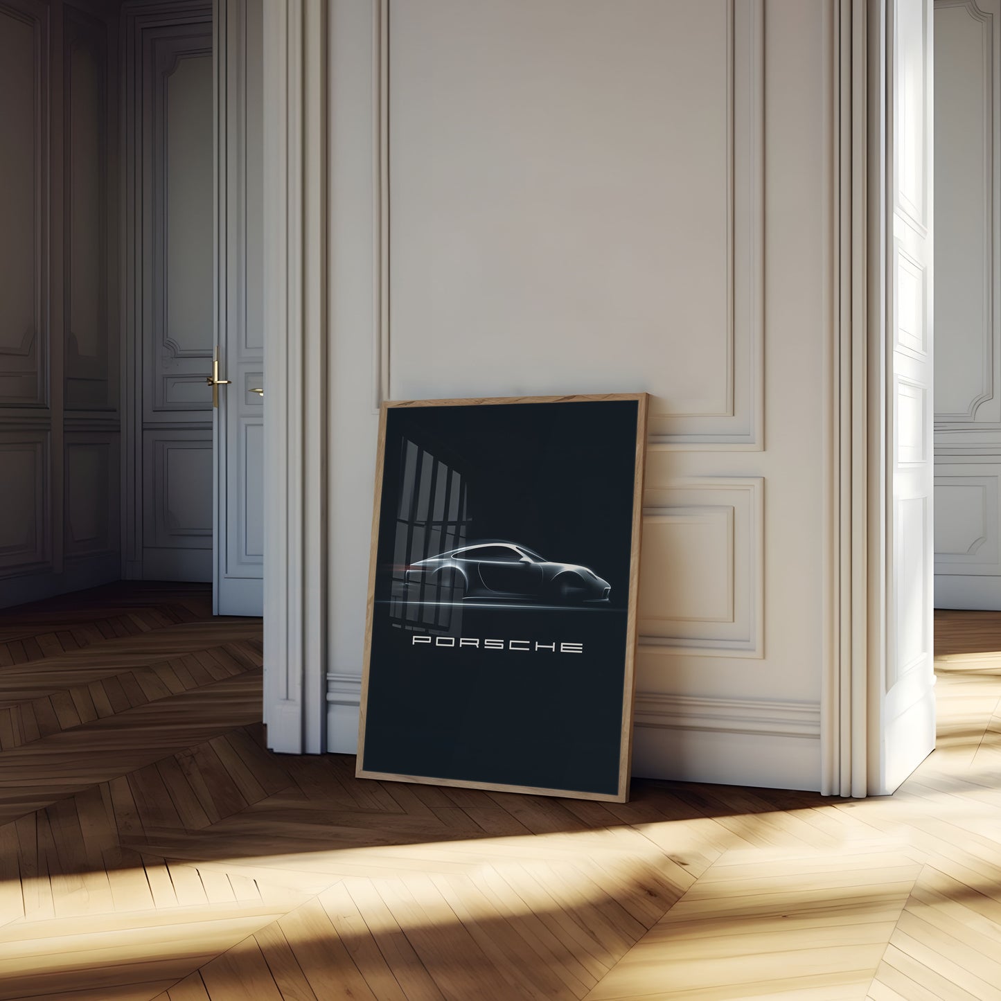 Porsche Speed Silhouette Poster