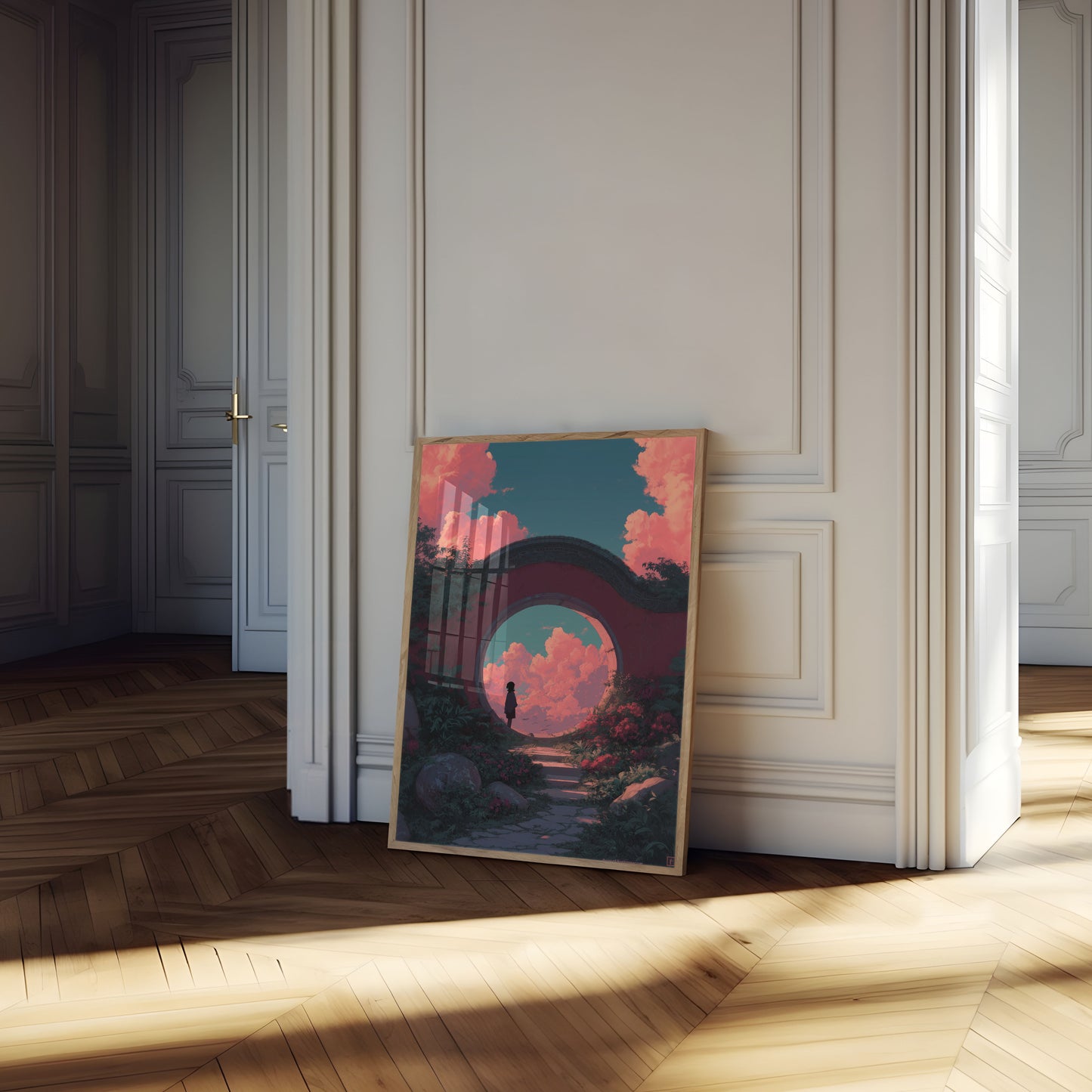 Mystical Garden Portal Poster