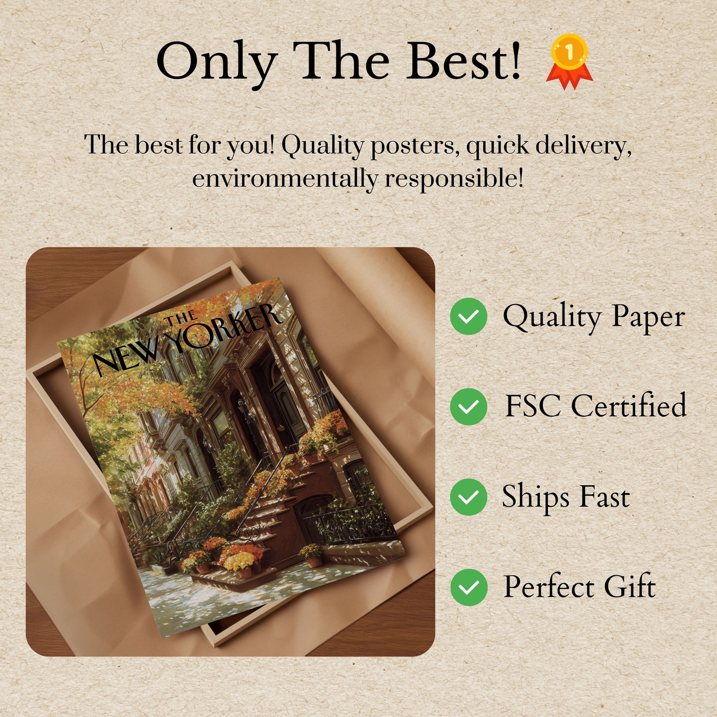 Autumn in New York City Poster