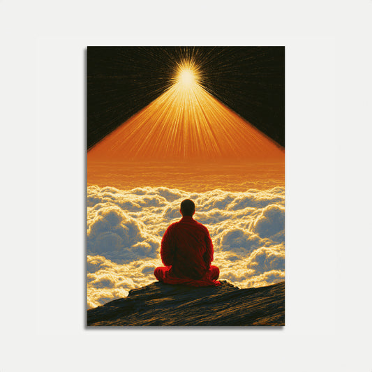 Meditation Above the Clouds Poster