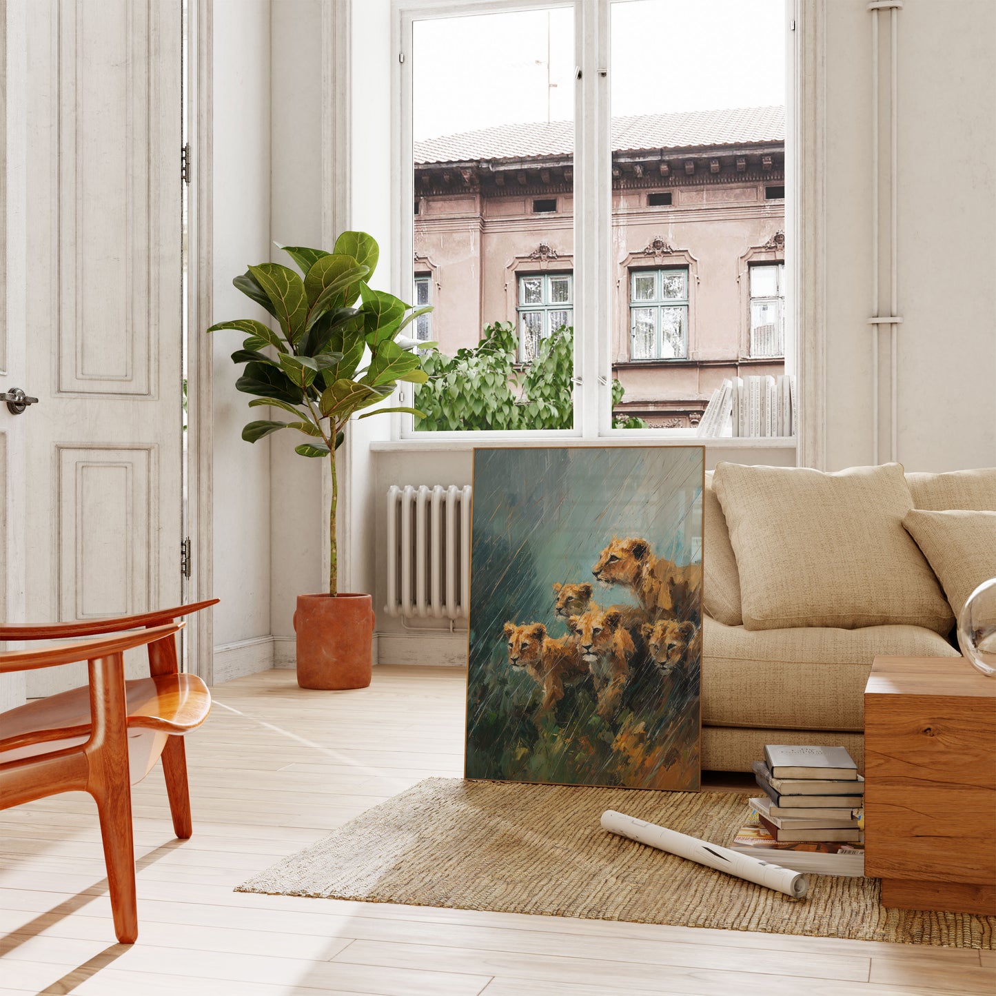 Løveflokkens Regn-plakat