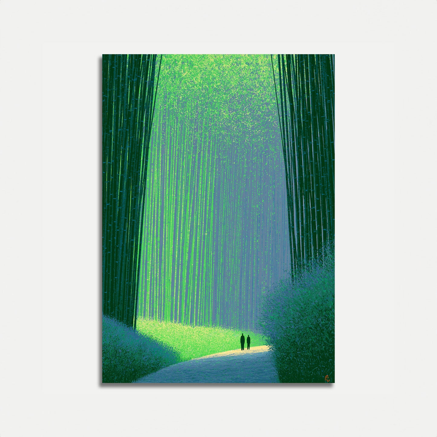 Bamboo Forest Path Adventure Poster
