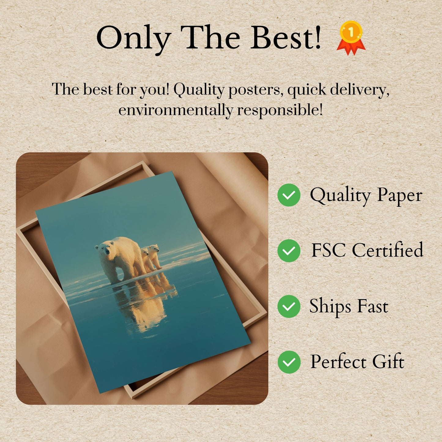 Póster de reflexión sobre los compañeros del Ártico