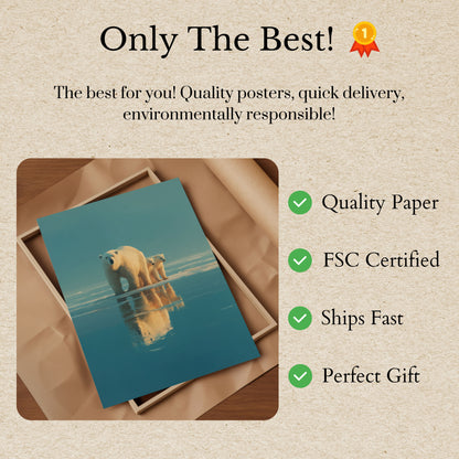 Póster de reflexión sobre los compañeros del Ártico