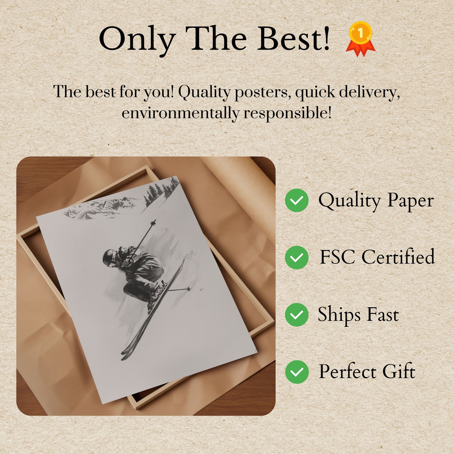 Ultiem Alpijns Ski-avontuur Poster