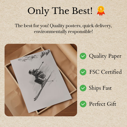 Ultiem Alpijns Ski-avontuur Poster