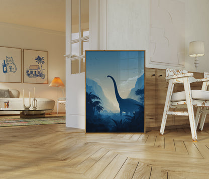 Prehistoric Landscape Dinosaur Poster