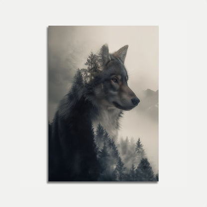 Forest Wolf Spirit Poster
