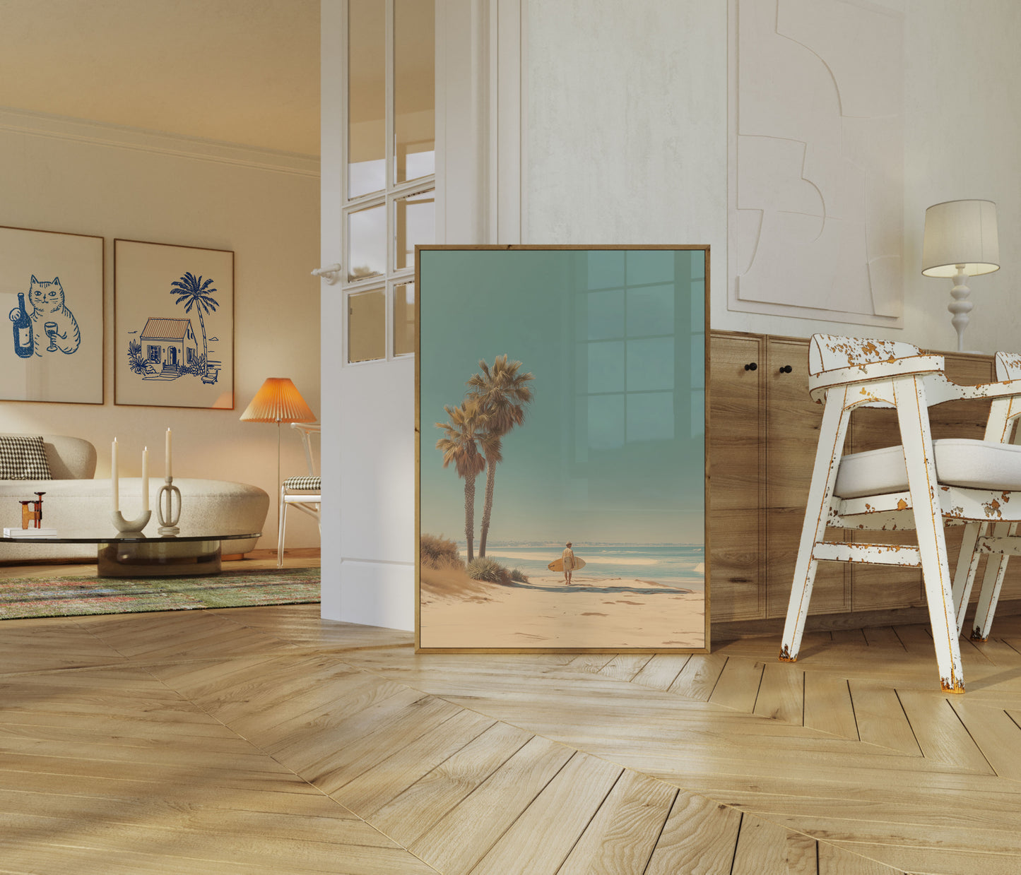 Coastal Surf Paradise Poster