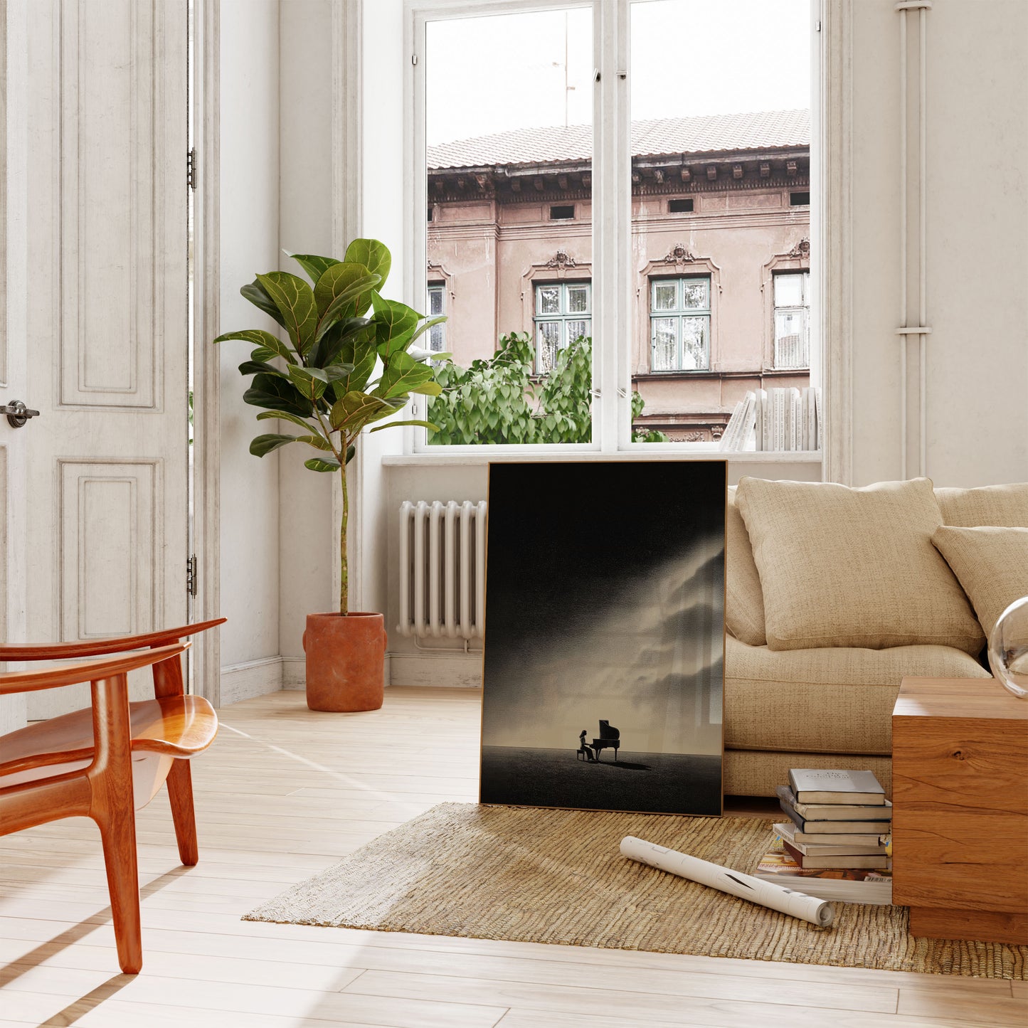 Solitude at the Piano Poster
