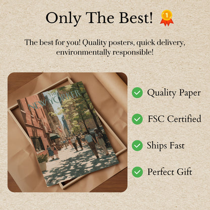 New York City Street Summer Poster