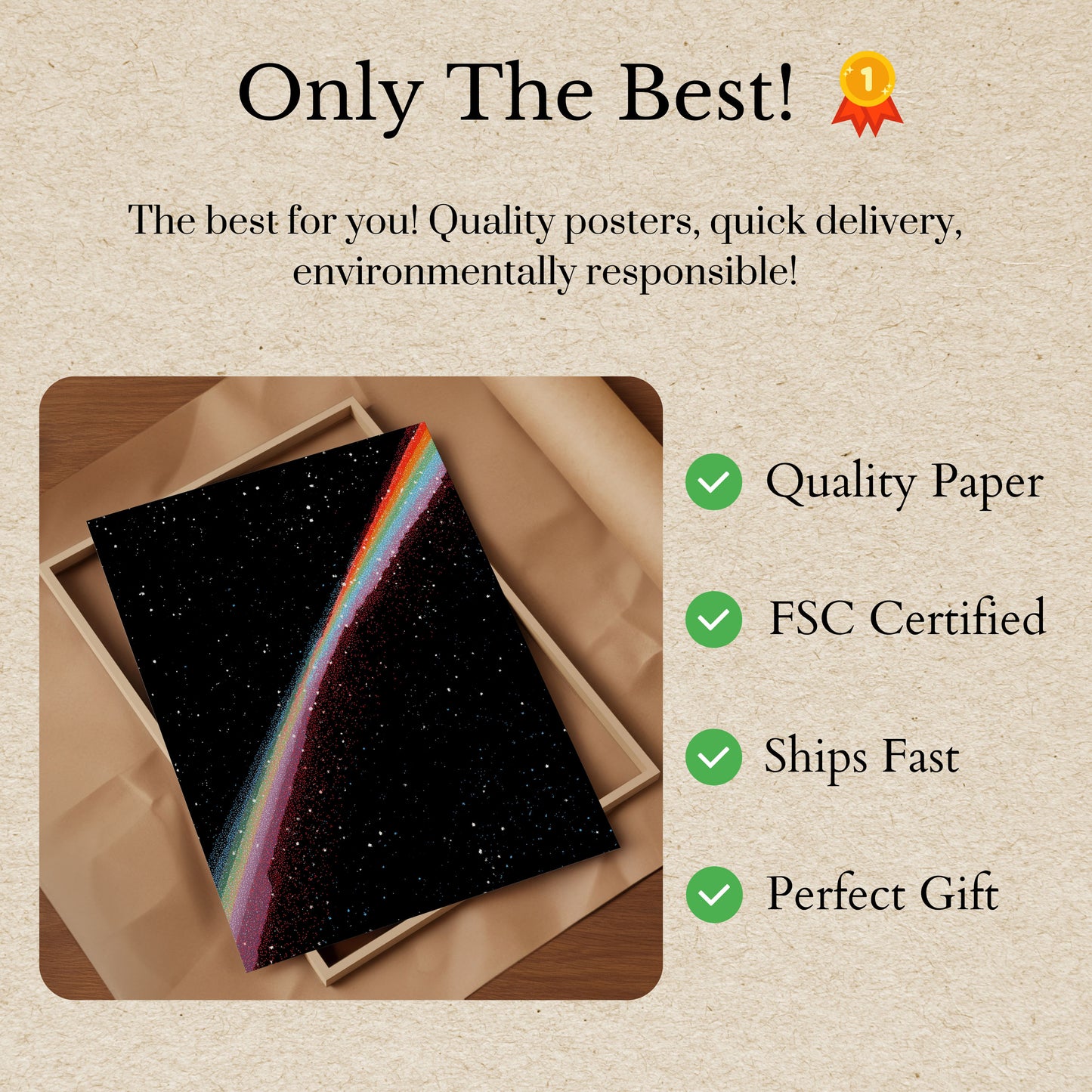 Plakat Kosmiczna Tęcza Wybuch Gwiazd