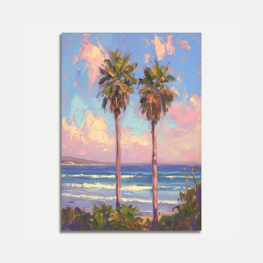 Sunset Palm Beach Serenity Poster