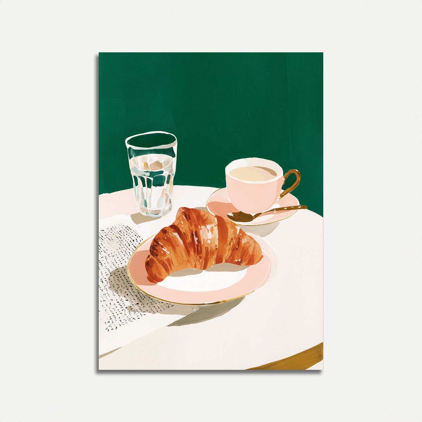 Cartel de Café para el Desayuno Matutino
