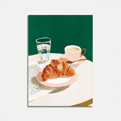 Cartel de Café para el Desayuno Matutino