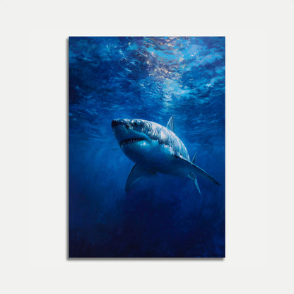 Majestic Great White Shark Poster