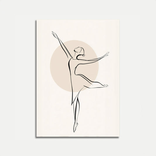 Elegante Danser in Beweging Poster