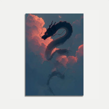 Twilight Dragon Clouds Poster