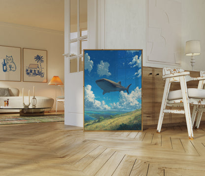 Whale Shark Sky Voyage Poster