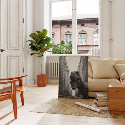 Urban T-Rex City Invasion Poster