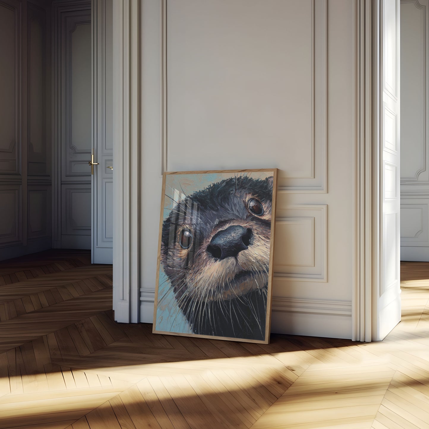 Plakat Portret Ciekawej Wydry