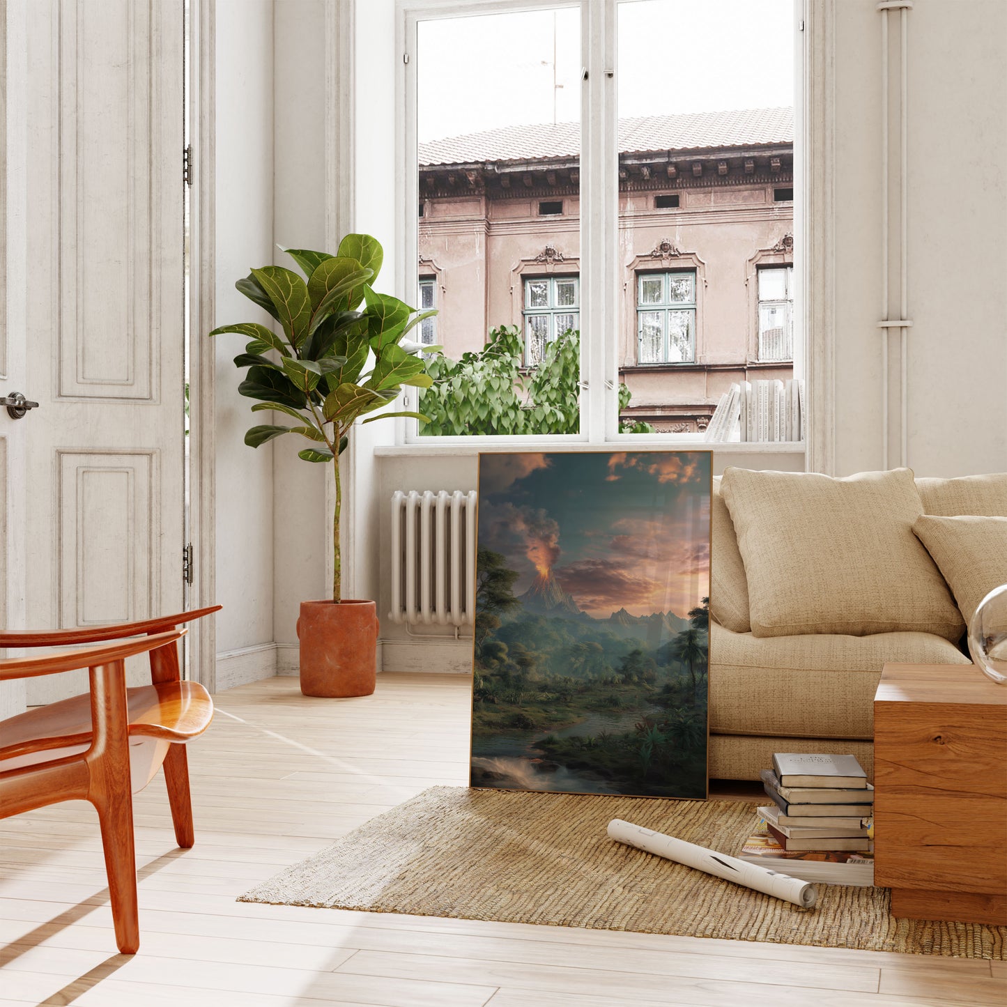 Ancient Volcanic Landscape Poster