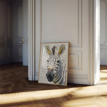 Modern Zebra Palette Poster